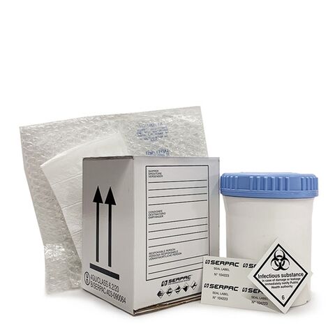 Kombinationsverpackung Gefahrgut UN2814 – UN2900 – (für ansteckungsgefährliche Stoffe, Kategorie A) – Immer auf Lager verfügbar sind kombinierte Gefahrgutverpackungen für den Versand von ansteckungsgefährlichen Stoffen der Kategorie A.