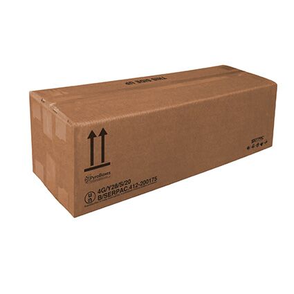 Die PyroBox FW40 ist eine der Schachteln der Serpac PyroBoxes-Reihe, die für den Versand einiger Sprengstoffe der Klasse 1 bestimmt ist. Geeignet für den Versand von Feuerwerkskörpern gemäß den Bestimmungen von ADR, RID, ADN, IMDG und ICAO-TI / IATA.