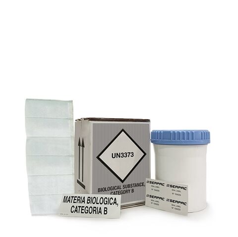 Für den Versand von biologischen Stoffen der Kategorie B müssen Verpackungen verwendet werden, die gemäß den Vorschriften für den Transport gefährlicher Güter geprüft und zertifiziert wurden.